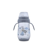 Biberon anticurgere cu toarte si gat larg, 6 luni+, 250 ml, My Friend, Cameo Blue - 1