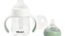 Biberon Beaba 2 in 1 din Tritan 210 ml Sage Green