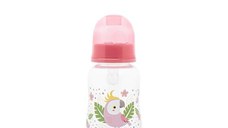 Biberon cu capac Lorelli Shell Pink 0 luni+ 125 ml