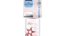 Biberon din sticla cu tetina anticolici 120 ml Pink