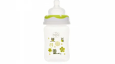 Biberon gat larg Minut Baby cu tetina silicon 150 ml verde
