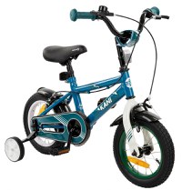 Bicicleta 12 inch Makani cu roti ajutatoare Windy Blue - 3