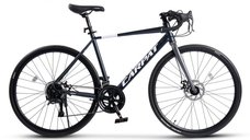 Bicicleta Carpat Adv C28300RG GriAlb, CursieraCyclocrossGravel, roti 28 inch, aluminiu 16 viteze, echipare A3-LTW00, frane disc