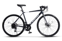 Bicicleta Carpat Adv C28300RG GriAlb, CursieraCyclocrossGravel, roti 28 inch, aluminiu 16 viteze, echipare A3-LTW00, frane disc - 1