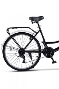 Bicicleta City Classic, Echipare Linie Carpat, 21 Viteze, roti 26 Inch, fV-Brake, Rich R2632A, Negru - 3