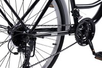 Bicicleta City Classic, Echipare Linie Carpat, 21 Viteze, roti 26 Inch, fV-Brake, Rich R2632A, Negru - 6