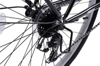 Bicicleta City Classic, Echipare Linie Carpat, 21 Viteze, roti 26 Inch, fV-Brake, Rich R2632A, Negru - 7