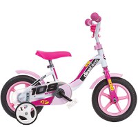 Bicicleta copii Dino Bikes 10 inch 108 Sport alb si roz - 2