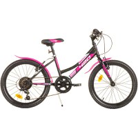 Bicicleta copii Dino Bikes 20 inch MTB fete sport negru cu 6 viteze - 2