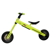 Bicicleta copii fara pedale Balance B-Bike Green, cadru pliabil, varsta 2-4 ani, roti din cauciuc - 1
