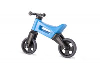 Bicicleta copii fara pedale Funny Wheels Rider Sport 2 in 1 Blue, transformabila din bicicleta cu 3 roti in 2 roti, varsta 1- 3 ani, inaltime scaun 27-29 cm, roti de cauciuc, greutate redusa 1,7 kg - 2
