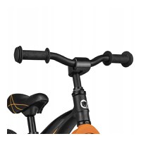 Bicicleta copii fara pedale Lionelo Bart Air negru 12 inch, cu roti gonflabile, constructie din magneziu, greutate foarte mica, scaun si ghidon reglabile pe inaltime, greutate maxima suportata 30 kg - 5