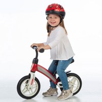 Bicicleta copii fara pedale Qplay Impact Rosu 10 inch, de la 2 ani pana la 30 kg, roti din spuma EVA, limitator de viraj, scaun reglabil pe inaltime, inaltimea recomandata 50-90 cm, greutatea maxima suportata 30 kg - 1