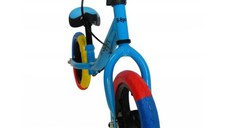 Bicicleta copii fara pedale R-Sport R6 albastru 11 inch, scaun moale reglabil pe inaltime 31-38 cm, roti din spuma EVA, frana pe roata din fata, cadru usor din otel, pana la 35 kg, varsta 2-6 ani