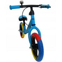 Bicicleta copii fara pedale R-Sport R6 albastru 11 inch, scaun moale reglabil pe inaltime 31-38 cm, roti din spuma EVA, frana pe roata din fata, cadru usor din otel, pana la 35 kg, varsta 2-6 ani - 1