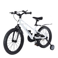 Bicicleta copii Lamborghini cadru magneziu alba 14 inch ,scaun reglabil de la 50 la 55 cm, potrivita pentru copii cu inaltimi intre 95-120 cm, frane pe ghidon, pedale antiderapabile, roti pneumatice cu jenti din aluminiu - 9
