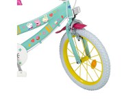 Bicicleta copii Toimsa Peppa Pig Green 16 inch, cu cosulet frontal si scaunel pentru papusi, de la 5 ani, inaltimea recomandata 110-120 cm, scaun si ghidon reglabile, roti ajutatoare detasabile - 3