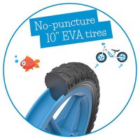 Bicicleta de echilibru, Chillafish Charlie Blue, Usoara, Cu ghidon si sa reglabile, Greutate 2.5 Kg, Cu roti din spuma EVA, 10 inch, Pentru 18-48 luni - 1
