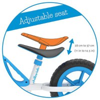 Bicicleta de echilibru, Chillafish Charlie Blue, Usoara, Cu ghidon si sa reglabile, Greutate 2.5 Kg, Cu roti din spuma EVA, 10 inch, Pentru 18-48 luni - 4