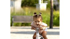 Bicicleta de echilibru Nukido cu inaltime sezut reglabila Bej