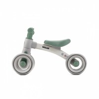 Bicicleta de echilibru pentru copii, Adamex Welly, cu 4 roti, 3 moduri de iluminare LED in ghidon, testata EN71, Grey Mint - 2
