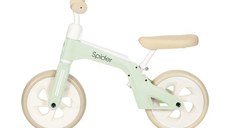 Bicicleta de tranzitie pentru copii Lorelli Spider Mint fara pedale, ghidon reglabil, sezut ajustabil, limitator de directie, cadru din aluminiu, roti 10 inch, greutate admisa 20 kg