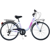 Bicicleta Dino Bikes 26 inch City Summertime alb - 1