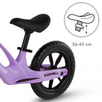 Bicicleta fara pedale, cadru magneziu, roti EVA, Kidwell Vito Violet - 4