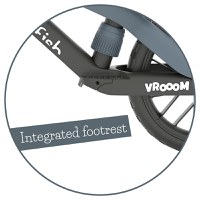 Bicicleta fara pedale Chillafish BMXie Vroom Anthracite, 12 inch, suport pentru picioare integrat, varsta 2-5 ani, scaun reglabil, anvelope EVA, greutate admisa 35 kg - 5