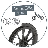 Bicicleta fara pedale Chillafish BMXie Vroom Anthracite, 12 inch, suport pentru picioare integrat, varsta 2-5 ani, scaun reglabil, anvelope EVA, greutate admisa 35 kg - 6