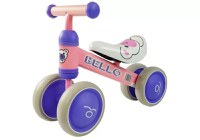 Bicicleta fara pedale cu roti duble pentru copii Pink Bello LeanToys 5262 - 2