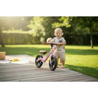 Bicicleta fara pedale Free2Move Cool Bike Pink cu ghidon si sa reglabile, roti din Eva, greutate admisa 30 kg, roti 12 inch, 24 luni+ - 3