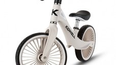 Bicicleta fara pedale Kidwell NIX Gri cu cadru din nailon si roti PU