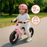 Bicicleta fara pedale Lionelo Toni Roz, cu ghidon si sa reglabile, ultra usoara, 2.8 kg, 18 luni+, sustine 30 kg, conform cu standardul EN71-123, certificata TUV SUD, - 4