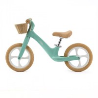 Bicicleta fara pedale pentru copii, Adamex Pixie, cu roti de 12 inch din spuma PU, cu cosulet, design retro, scaun reglabil, inaltime sezut 33-43 cm, sarcina maxima admisa 50 kg, 2-6 ani, Prestige Mint - 2