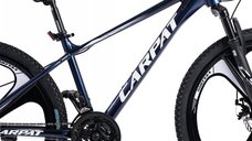 Bicicleta MTB Carpat Evolution C26313M AlbastruCameleonAlb 26 inch, cadru din aluminiu, frana mecanica pe disc, suspensie pe arc