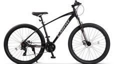 Bicicleta MTB Carpat Invictus C2757C NegruGri, roti 27.5 inch, 21 viteze, inaltime utilizator 160-175 cm, greutate suportata 120 kg