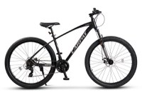 Bicicleta MTB Carpat Invictus C2757C NegruGri, roti 27.5 inch, 21 viteze, inaltime utilizator 160-175 cm, greutate suportata 120 kg - 1