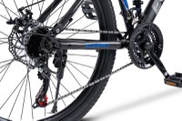 Bicicleta MTB Full-Suspension E-Carpat E2660A NegruGriAlbastru, 26 inch, 150-165 cm inch, greutate suportata 100 kg - 6