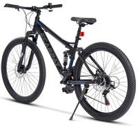 Bicicleta MTB Full-Suspension E-Carpat E2760A NegruGriAlbastru, roti 27.5 inch, inaltime utilizator 160-175 cm, greutate suportata 100 kg - 2
