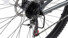 Bicicleta MTB-Full Suspension Velors Trail V24271D GriNegru 24 inch, echipare Shimano, 21 viteze, manete secventiale, frane disc mecanice