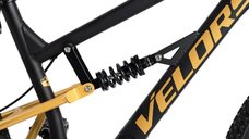 Bicicleta MTB-Full Suspension Velors Trail V24271D NegruGalben 24 inch, echipare Shimano, 21 viteze, manete secventiale, frane disc mecanice