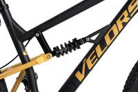 Bicicleta MTB-Full Suspension Velors Trail V24271D NegruGalben 24 inch, echipare Shimano, 21 viteze, manete secventiale, frane disc mecanice - 1
