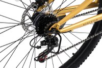 Bicicleta MTB-Full Suspension Velors Trail V24271D NegruGalben 24 inch, echipare Shimano, 21 viteze, manete secventiale, frane disc mecanice - 3