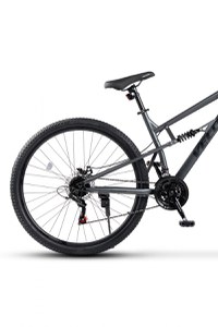 Bicicleta MTB-Full Suspension Velors Trail V26271D GriNegru 26 inch, echipare Shimano, 21 viteze, manete secventiale, frane disc mecanice - 3