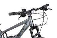 Bicicleta MTB-Full Suspension Velors Trail V26271D GriNegru 26 inch, echipare Shimano, 21 viteze, manete secventiale, frane disc mecanice - 4