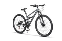 Bicicleta MTB-Full Suspension Velors Trail V26271D GriNegru 26 inch, echipare Shimano, 21 viteze, manete secventiale, frane disc mecanice - 6
