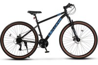 Bicicleta MTB-HT Velors Genius 2.9 V29301A NegruAlbastru, roti 29 inch, 21 viteze, frana pe disc, inaltime utilizator 165-180 cm, greutate suportata 120 kg - 1