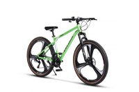 Bicicleta MTB-HT Velors Power 2.7 V27302M VerdeAlbNegru 27 inch cadru aluminiu - 1