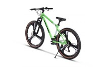 Bicicleta MTB-HT Velors Power 2.7 V27302M VerdeAlbNegru 27 inch cadru aluminiu - 5